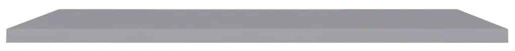 Scaffale a parete grigio 120x23,5x3,8 cm in mdf