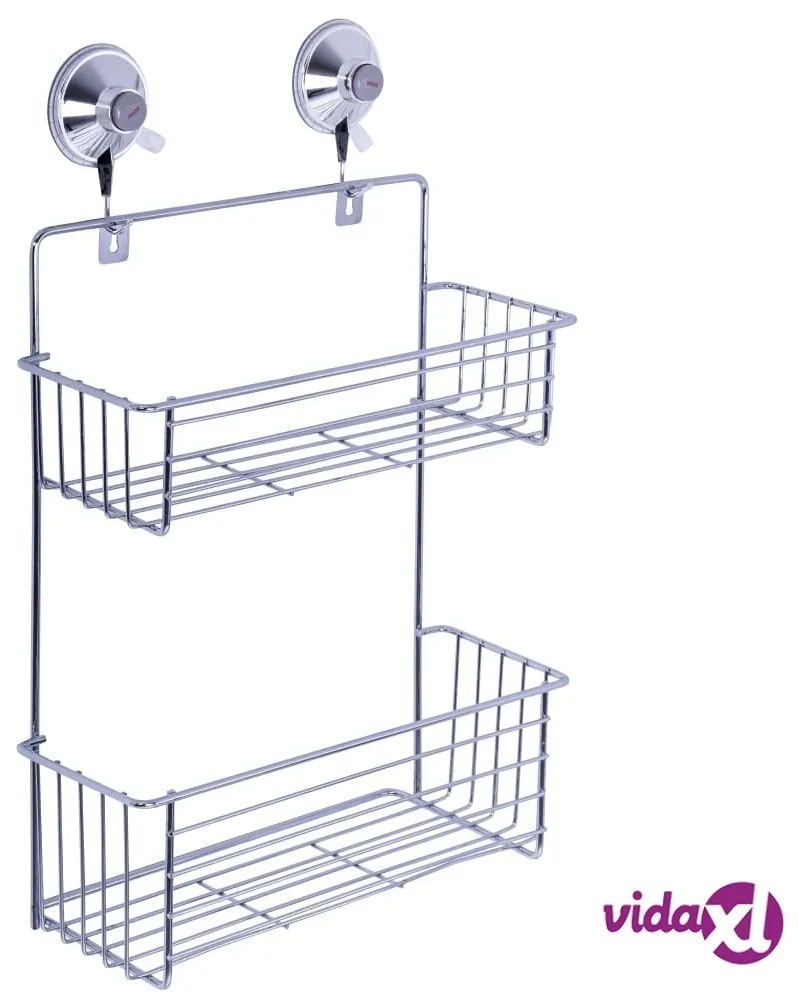 RIDDER Set Cestello Portaoggetti Doccia con Ventose