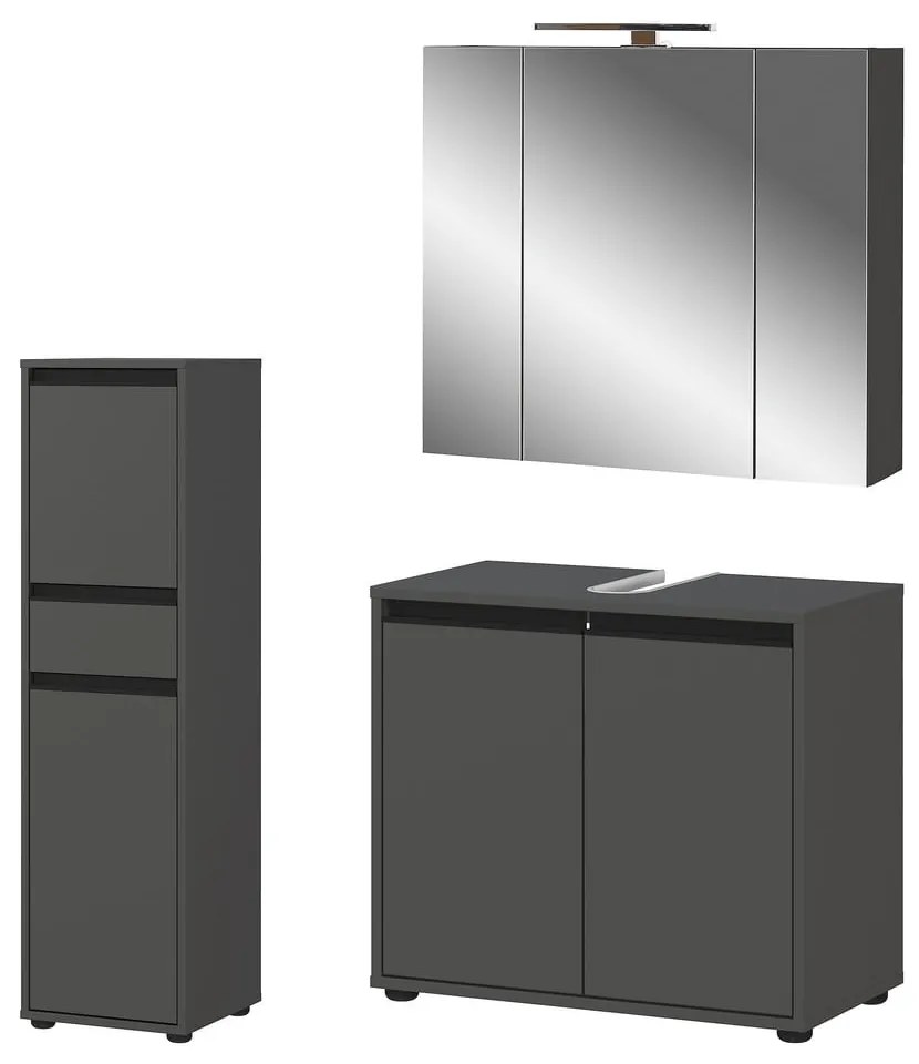 Set da bagno color antracite Lemont - Germania