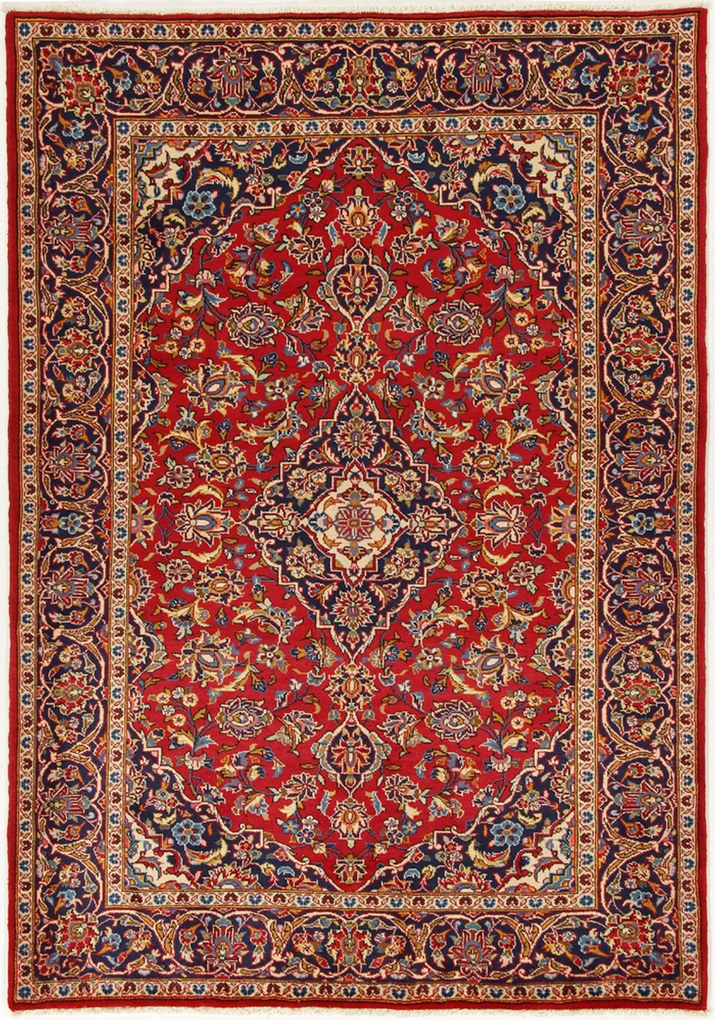Kashan Tappeto persiano 210x150 (Iran) Annodato A Mano