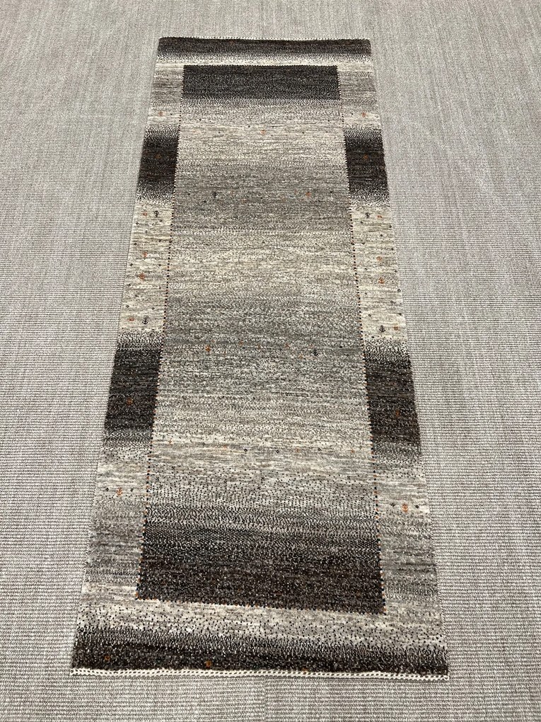 Loribaft Tappeto 80x210 Beige (Iran) Annodato A Mano
