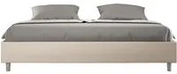 Letto Matrimoniale Large Sommier 180x210 cm con Rete e Contenitore Azelia Tortora