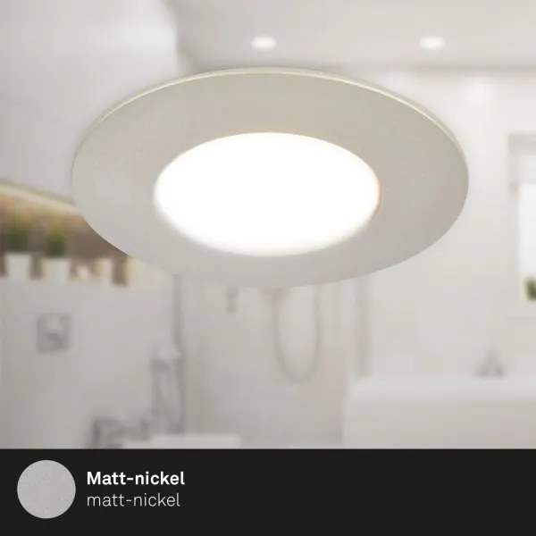 Briloner 7598032 -SET 3x Lampada LED da incasso per bagni LED/4,9W/230V IP44 cromo