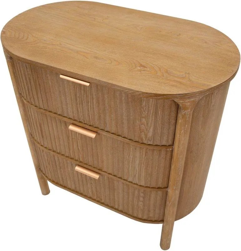 Cassettiera di colore naturale in abete massiccio 80,5x82x47 cm Gothenburg – Mauro Ferretti