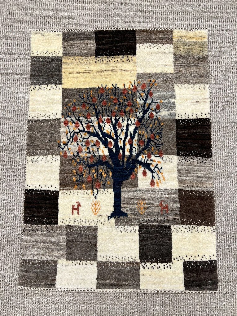 Loribaft Tappeto persiano 60x90 Beige (Iran) Annodato A Mano
