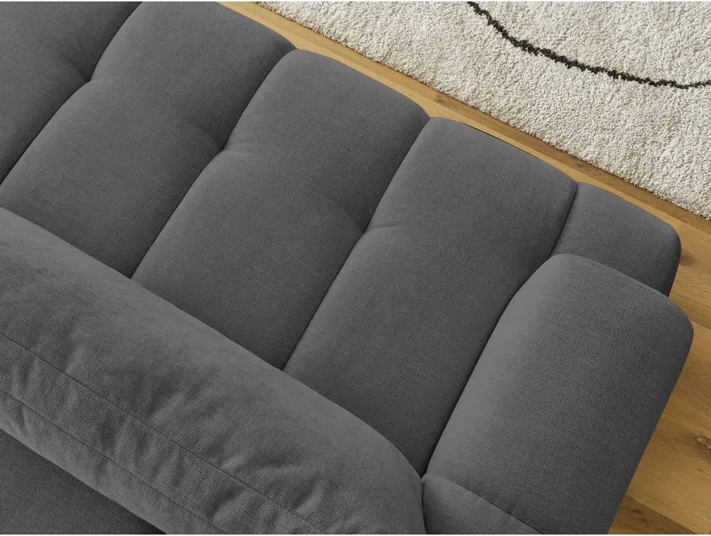 Divano grigio scuro allungabile e con contenitore 251 cm Fuji – Bobochic Paris