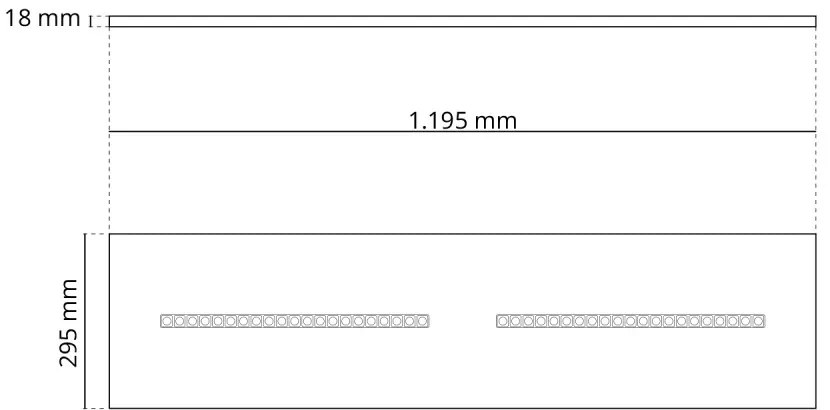 Pannello LED 120x30 28W, 36W, 42W, CCT, CRI92 con driver Philips Colore Bianco Variabile CCT, Potenza 28W