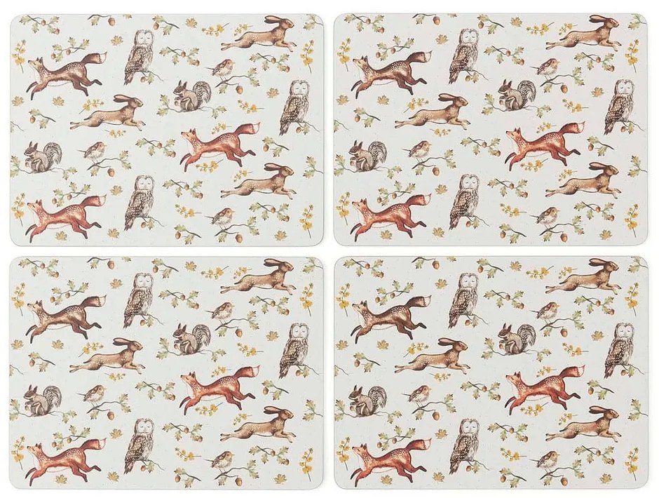 Tovagliette in set in sughero 4 pz 21x29 cm Forest Fable – Cooksmart ®