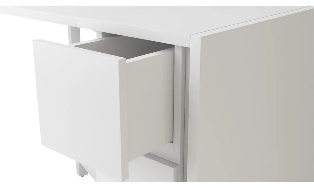 Tavolo multifunzionale pieghevole bianco Kungla - Woodman