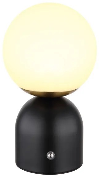 Globo 21006S - Lampada da tavolo LED dimmerabile con funzione Touch JULSY LED/2,5W/3,7V nero