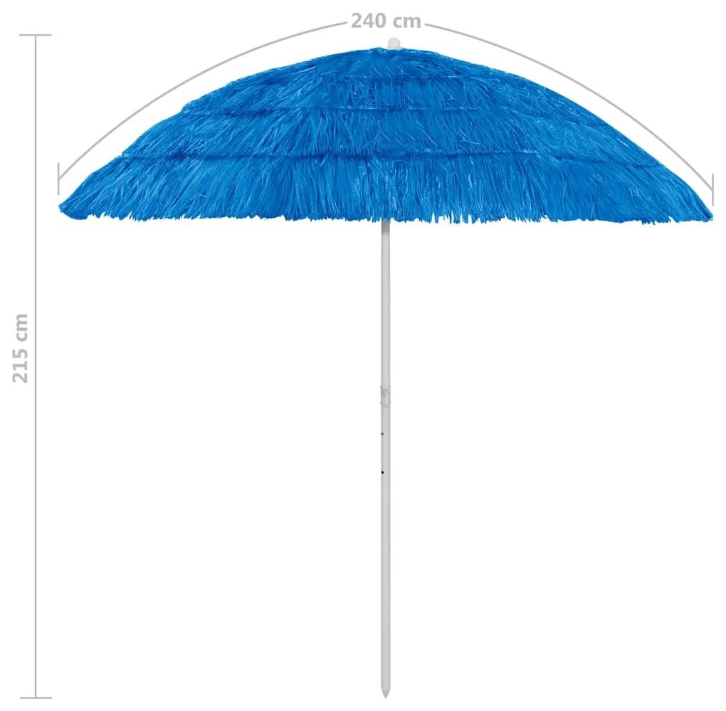 Ombrellone da Spiaggia Hawaii Blu 240 cm