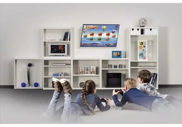 Hama - Supporto a parete inclinabile per TV 32-75" nero