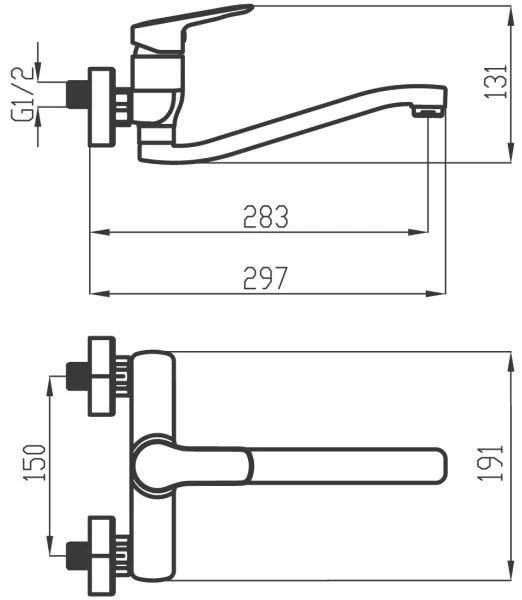 Novaservis - Lavandino/rubinetto per lavabo METALIA cromo lucido