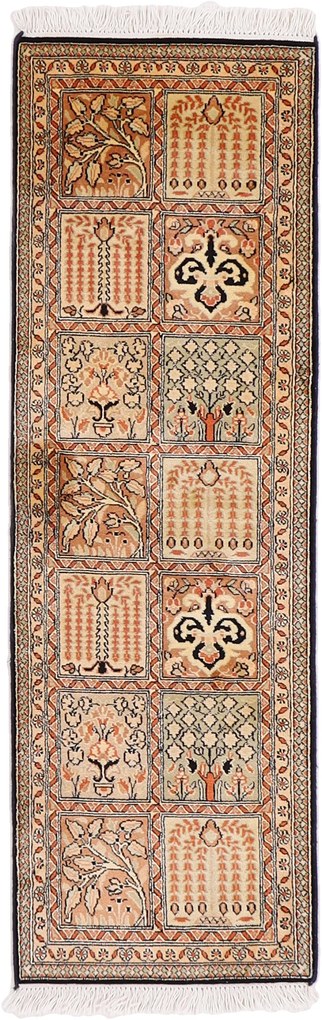 Cashmere Silk Tappeto persiano 40x120 (Iran) Annodato A Mano