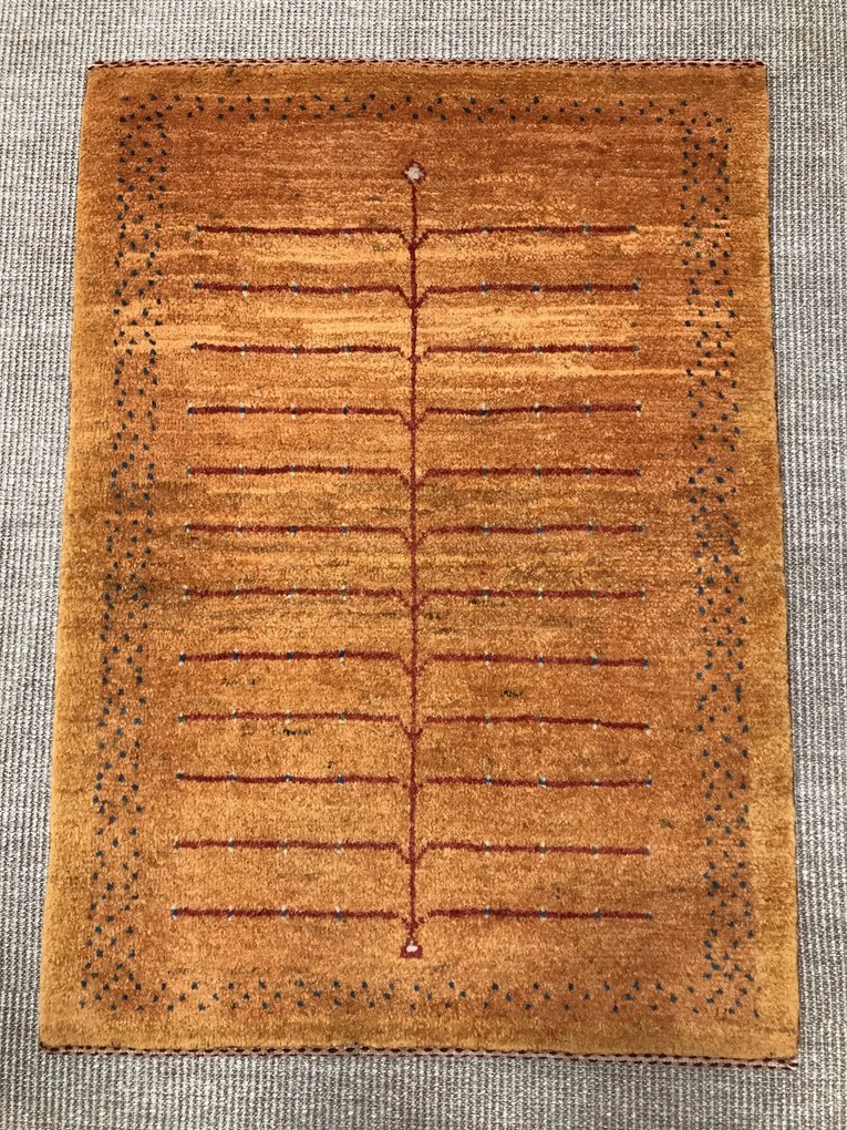 Gashguli Tappeto persiano 70x100 Giallo (Iran) Annodato A Mano