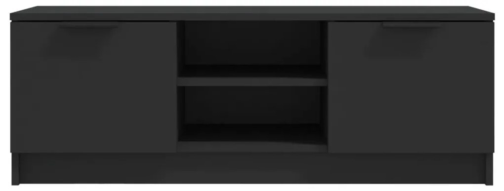 Mobile porta tv nero 102x35x36,5 cm in legno multistrato