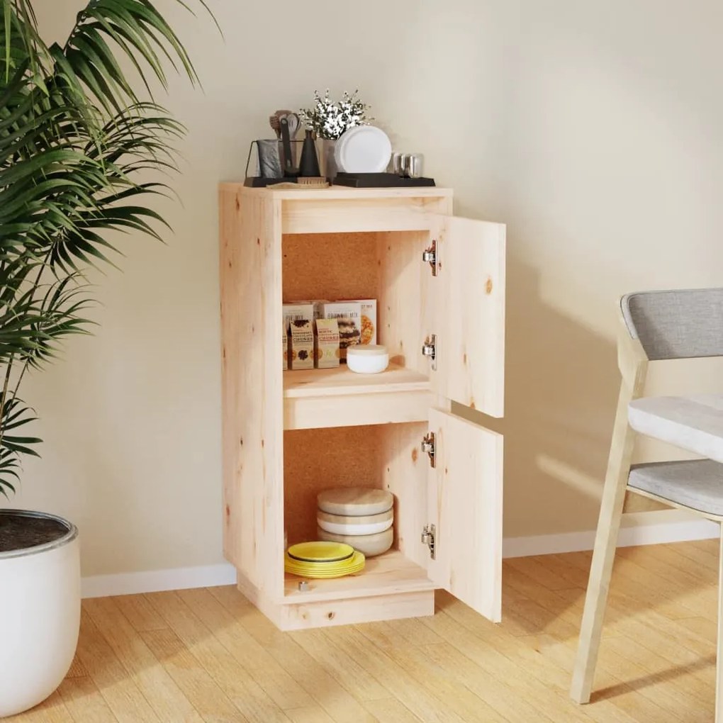 Credenza 31,5x34x75 cm in legno massello di pino