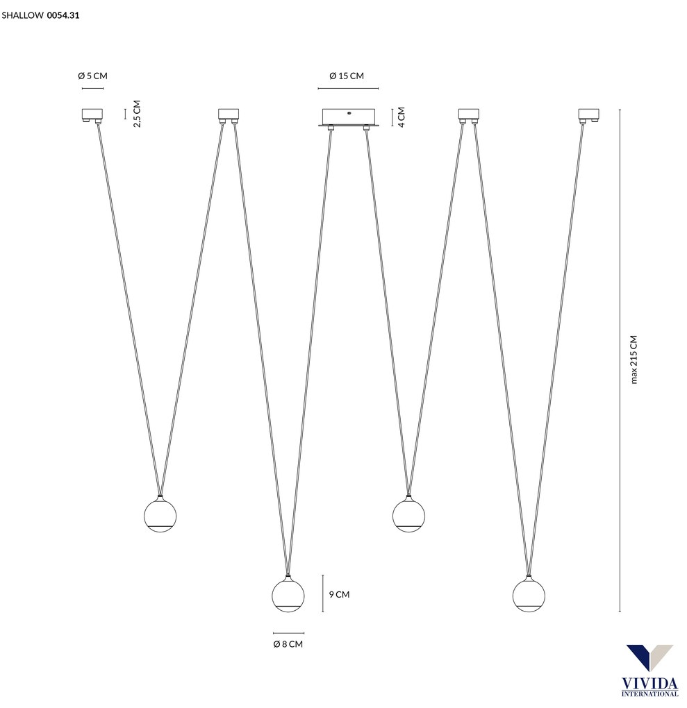 Shallow sospensione 16w 1200lm 3000k