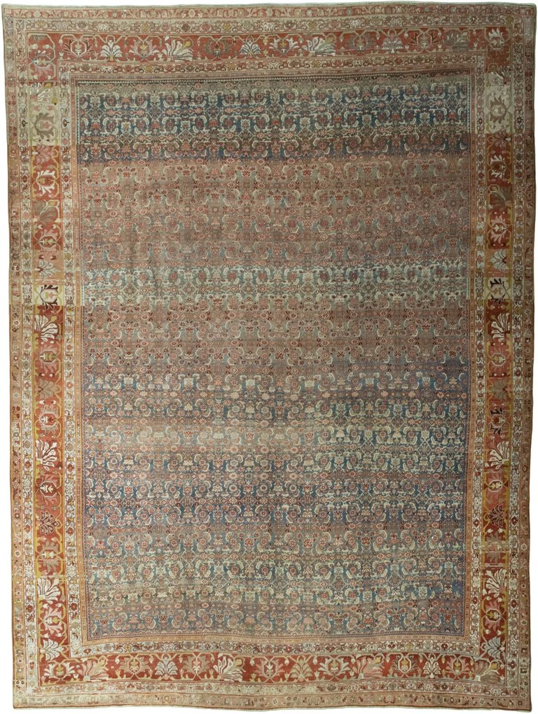 Bidjar Tappeto persiano 380 x 280 Blu (Iran) Annodato A Mano
