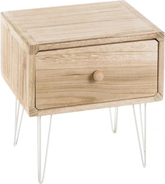 Comodino in legno esotico di colore naturale Natural Way - Casa Selección