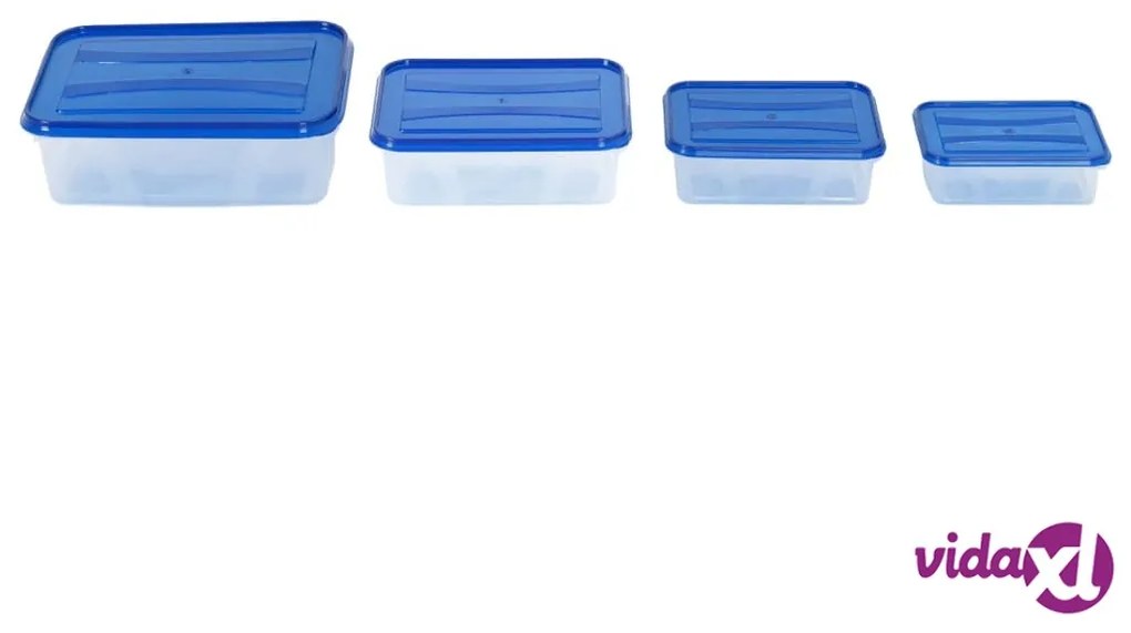 vidaXL Contenitori per Alimenti con Coperchio 16 pz in PP