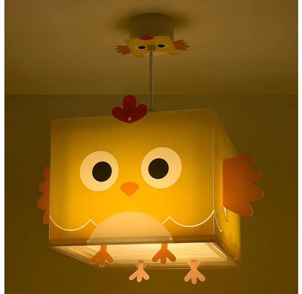 Dalber 64642 - Lampadario per bambini LITTLE CHICKEN 1xE27/15W/230V