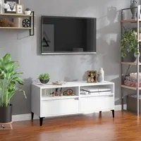 Mobile Porta TV Bianco 100x34,5x44,5 cm in Legno Multistrato 831901