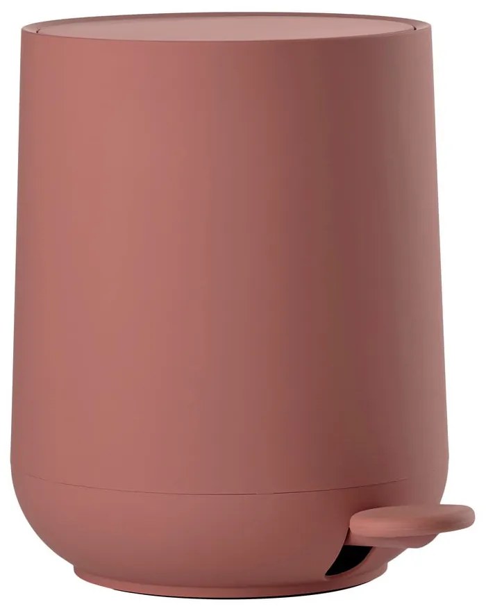 Pattumiera in plastica rosso chiaro 3 l Nova - Zone