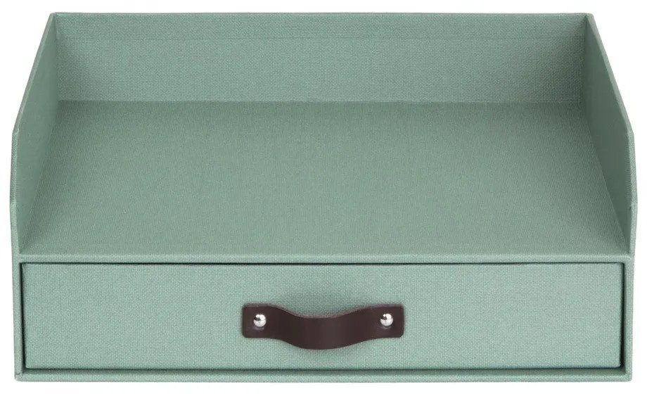 Organizer verde in cartone per cassetti/per documenti Walter Canvas Paper Laminate – Bigso