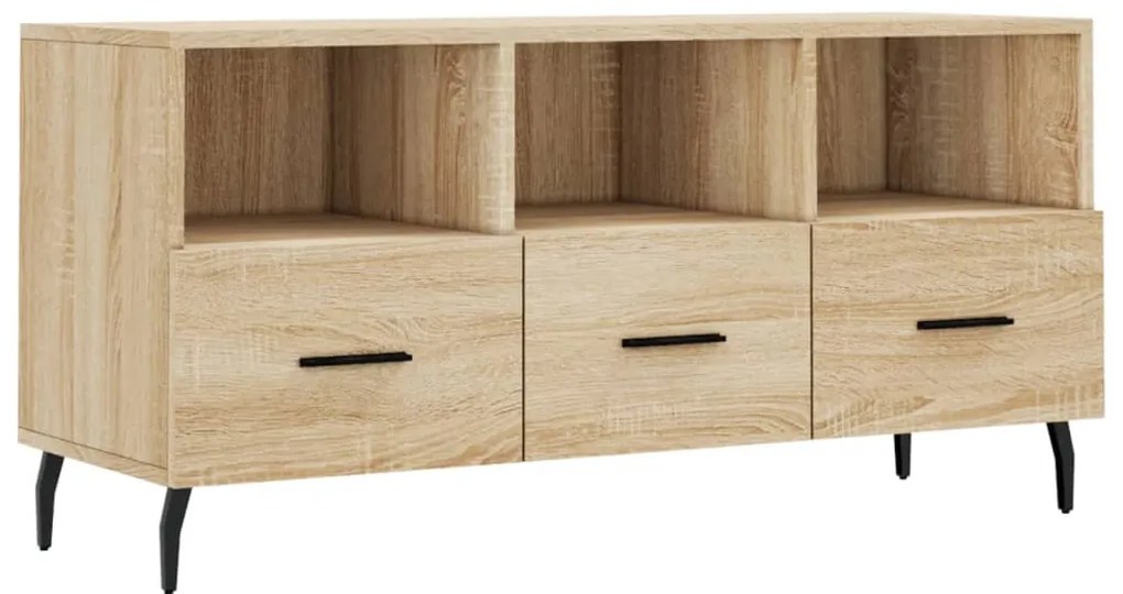 Mobile porta tv rovere sonoma 102x36x50 cm in legno multistrato