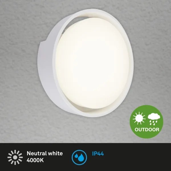 Briloner 3019-016 - Applique a LED da esterno GENUA LED/18W/230V IP44 bianco