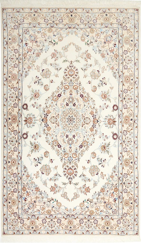 Nain Tappeto persiano 210 x 130 Beige (Iran) Annodato A Mano