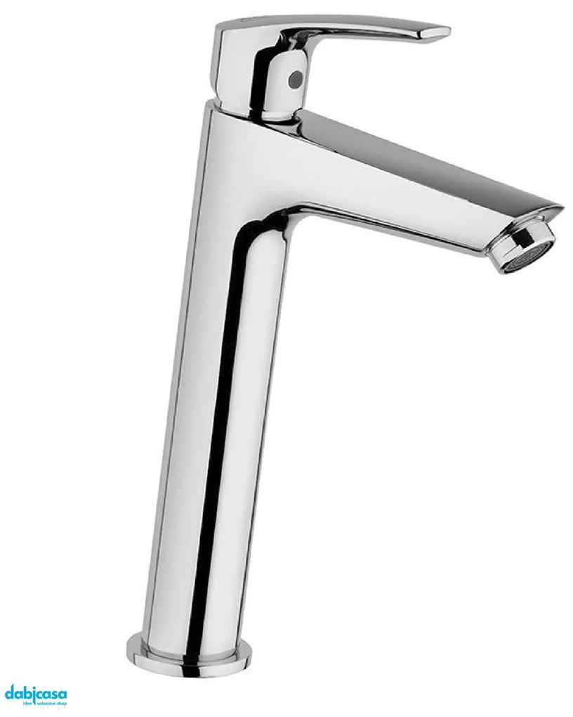 Rubinetteria Jacuzzi "Lucente" Miscelatore Lavabo Alto Cromo Lucido S/Scarico