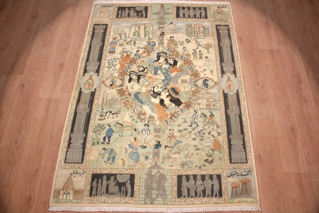 Tabriz Tappeto 150 x 210 (Iran) Annodato A Mano
