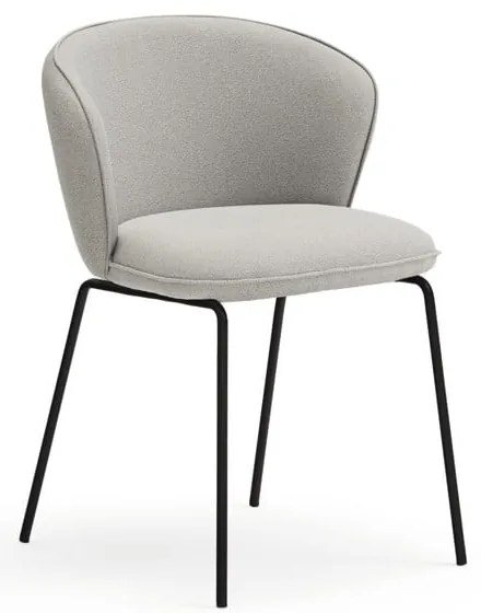 Set di sedie da pranzo grigio chiaro in imbottito 2 pz Add – Teulat