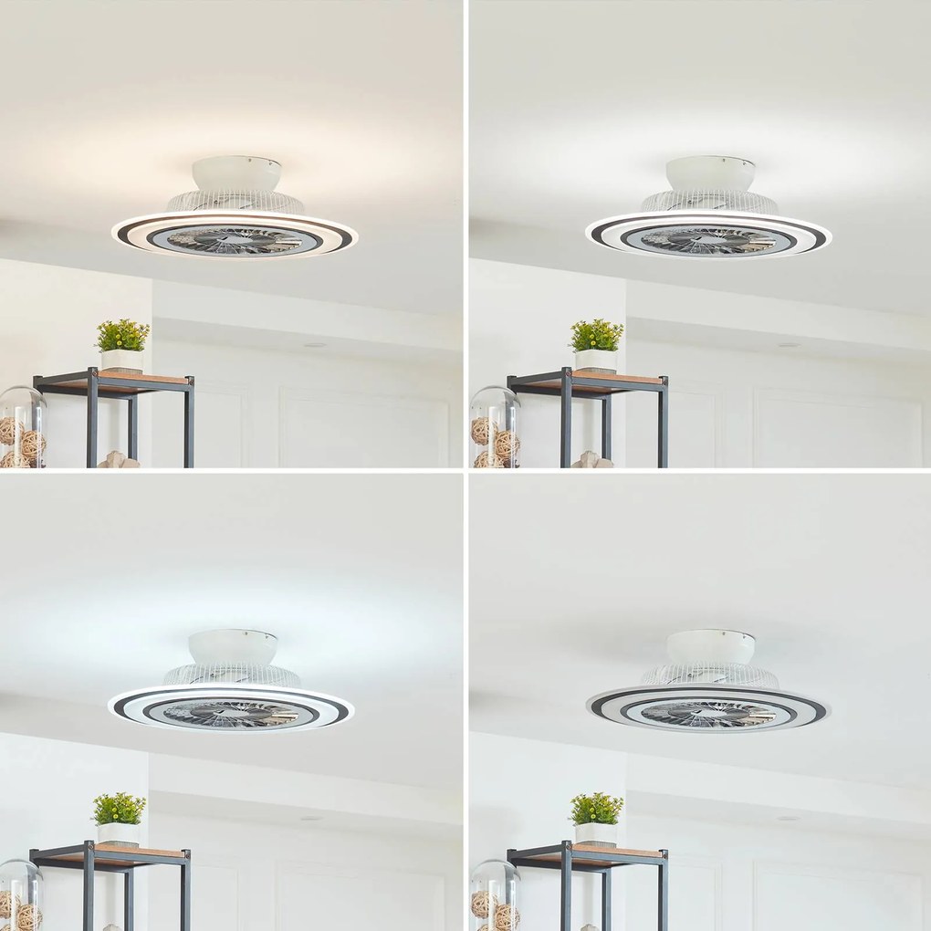 Starluna Leoman ventilatore da soffitto LED, nero