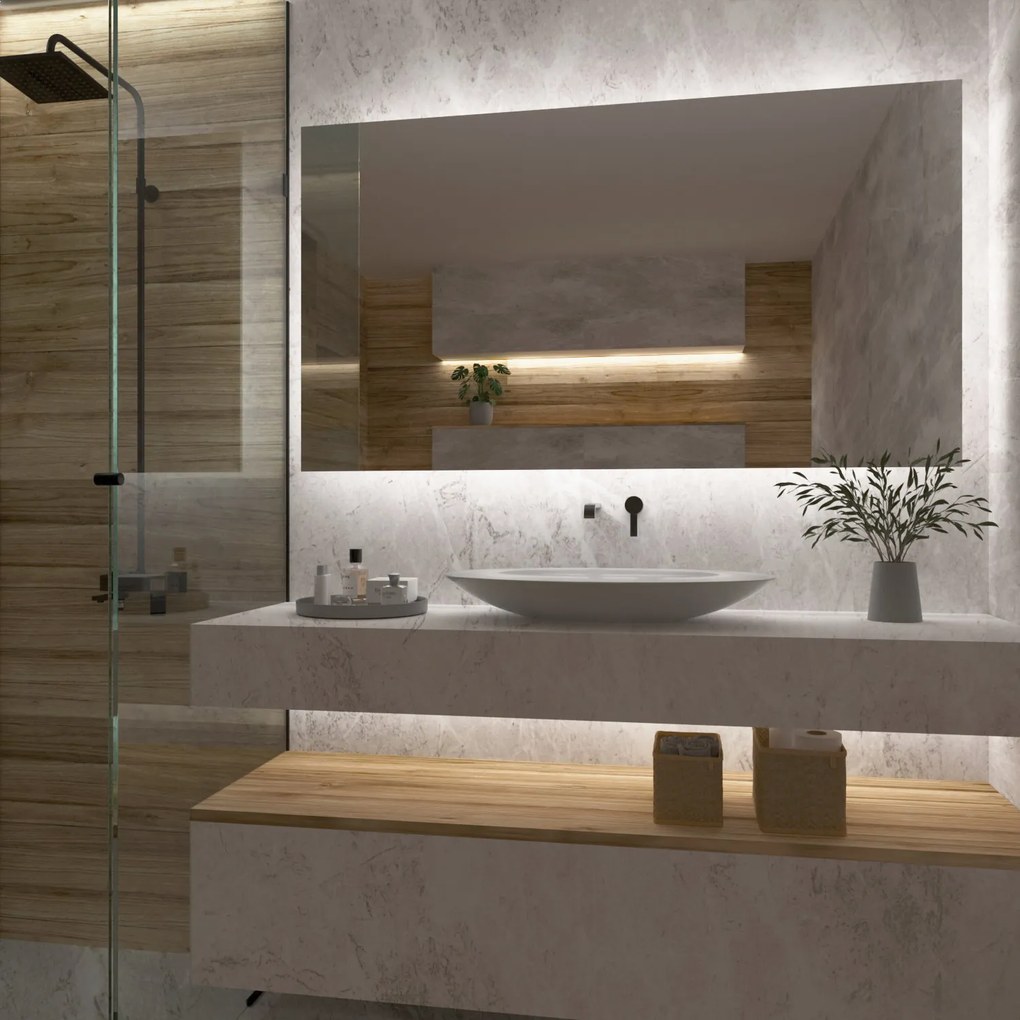 Specchio con luce LED F4