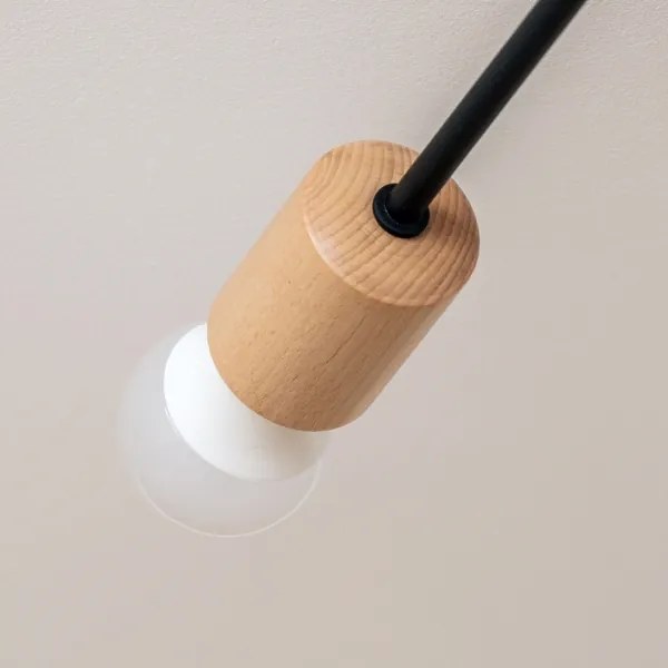 Plafoniera da soffitto CAMBRIDGE 4xE27/15W/230V pino