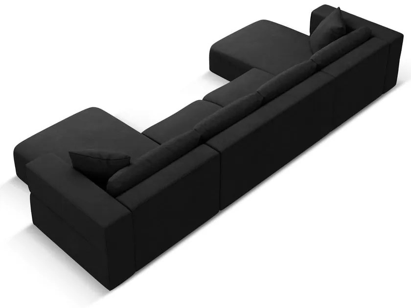 Divano angolare nero a U Esther - Milo Casa