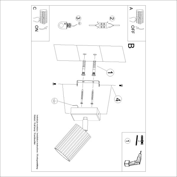 Brilagi - faretto da parete LED CRESTO 1xGU10/10W/230V rosa