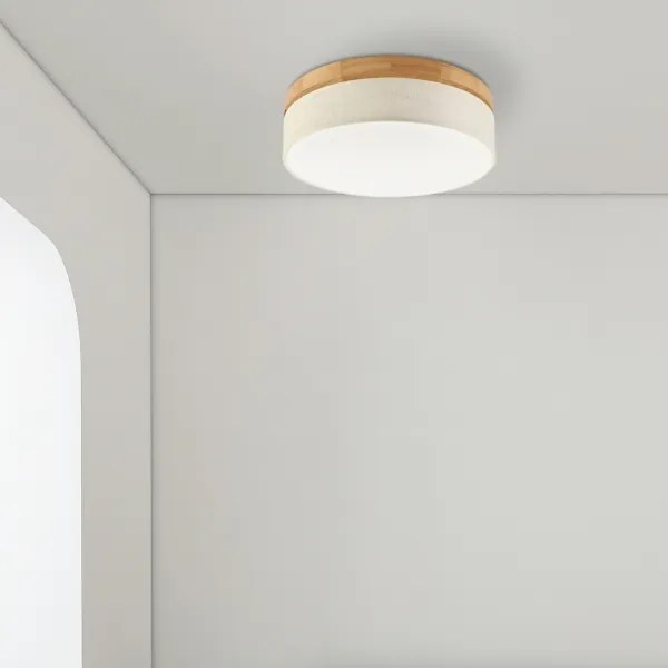 Brilagi - Plafoniera LED BELLADONNA LED/36W/230V Ø 40 cm crema/rovere