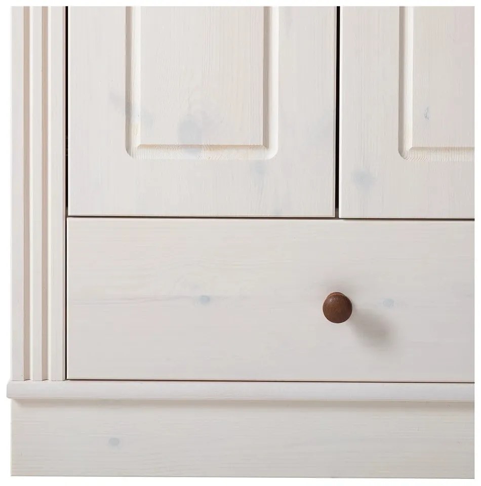 Armadio in legno di pino bianco 65x180 cm Anita - Støraa