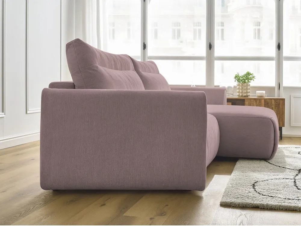 Divano angolare in rosa chiaro Aden – Bobochic Paris
