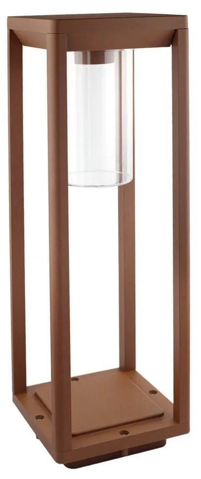 Paletto Lanterna CORTEN 50cm E27 - SERIE VIMO -