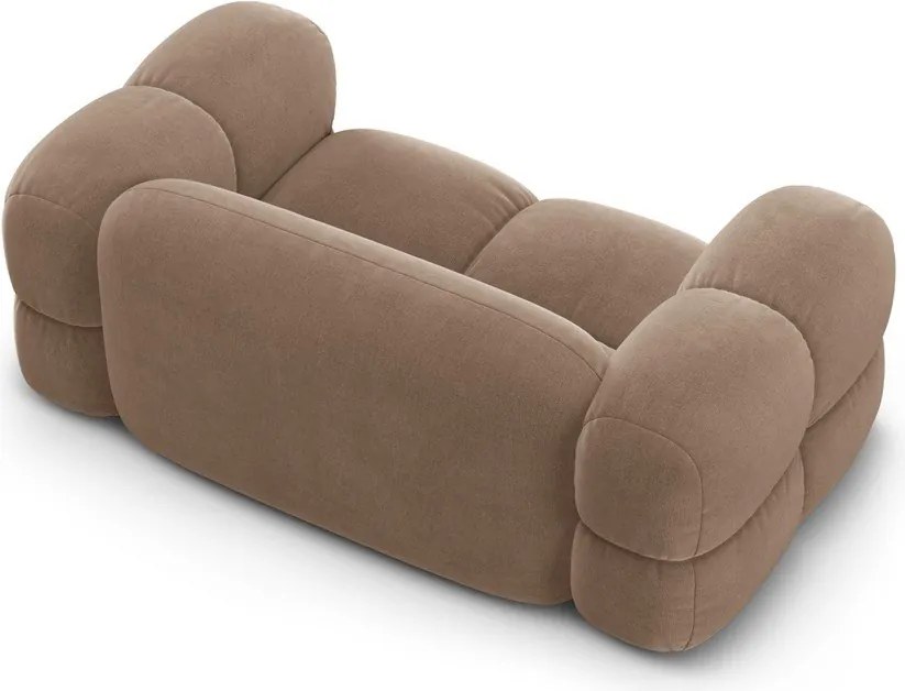 Divano marrone con rivestimento in velluto 180 cm Loretto – Cosmopolitan Design