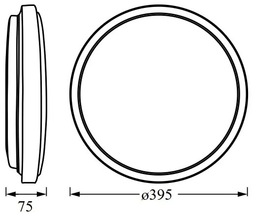 Osram - Plafoniera LED ORBIS LONDON LED/24W/230V Ø 39,5 cm bianca