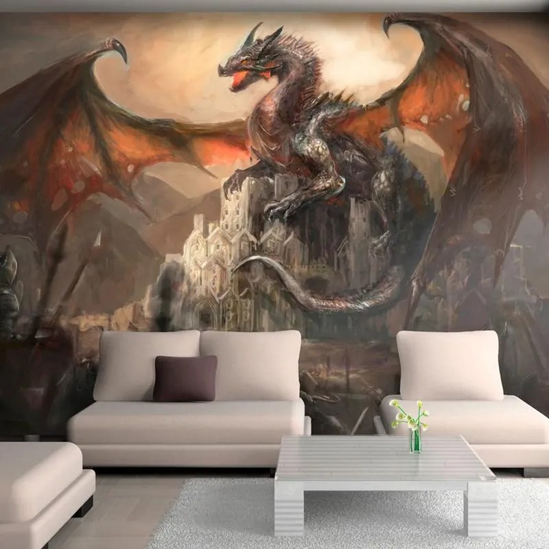 Fotomurale adesivo  Dragon castle  Larghezza x Altezza Home decor 294x210