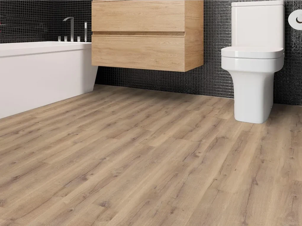 Pavimento laminato passaggio intenso ARTENS Livigno XL beige resistente all'acqua Sp 10 mm, confezione da 2.2 m²