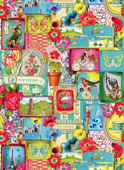 Collage-Wandbild Jardin de Pip von Eijffinger - 341084
