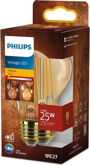 Lampadina LED Vintage Philips A60 E27/3,1W/230V 1800K